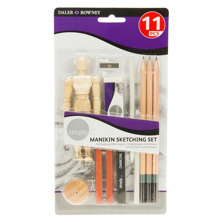 Set za risanje Daler-Rowney sa modelom - 11 delov