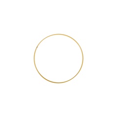 Zlat kovinski krog za dodelavo 1 kos | 15 cm