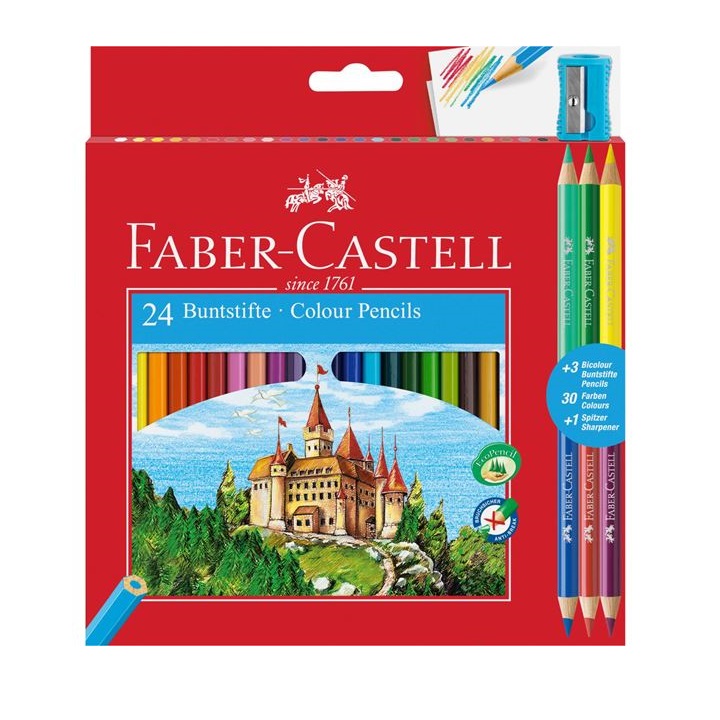 Barvice Faber-Castell šestrobne / set 24 barvic