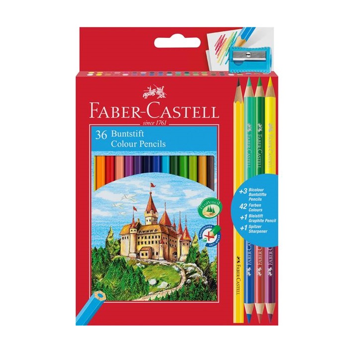 Barvice Faber-Castell šestrobne / set 36 barvic