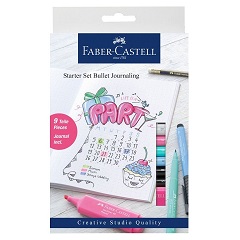 Kaligrafska peresa Faber-Castell Pitt / set za začetnike z beležnico