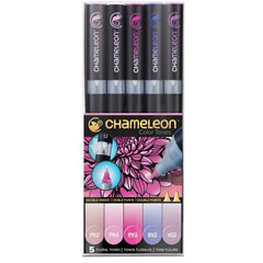 Set flumastrov Chameleon 5 kom - Floral Tones