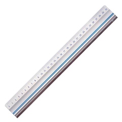 Aluminijasto rezalno ravnilo LENIAR | različne dolžine