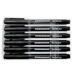 Set milimeterskih svinčnikov za tehnično risanje Standardgraph - 6 kom