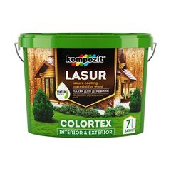 Lak za les KOMPOZIT COLORTEX 0,9 l - različni odtenki