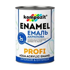 Akrilni emajl KOMPOZIT PROFI Silky matt 0,3 l - različni odtenki