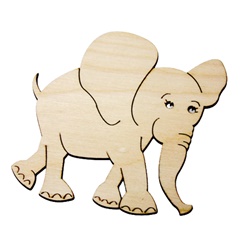 Podstavek za skodelico / Živalski motiv: slon