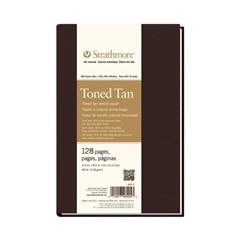 Tonirani papir Artbook Strathmore Tan mehka vezava | 14 x 21.6 cm