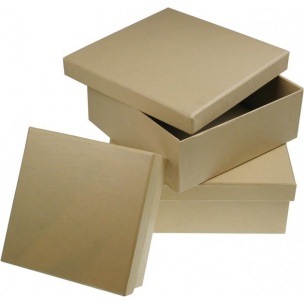 Kvadratna kartonska škatlica / različne dimenzije