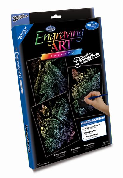 Kreativni set za graviranje - engraving - 3 sheme