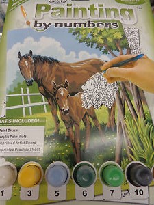 Kreativni set za slikanje - Konj in žrebiček - 