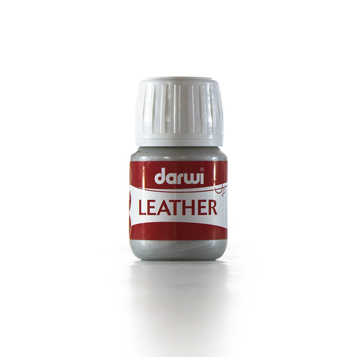 Leather barve za kožo 30 ml - srebrna