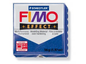 Fimo masa za modeliranje FIMO Effect za termalno obdelavo - 56 g - Svetlikajoča Modra