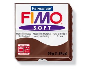 Fimo masa FIMO Soft za termalno obdelavo - 56 g - Čokoladna