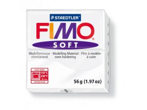 Fimo masa FIMO Soft za termalno obdelavo - 56 g - Bela