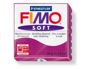 Fimo masa FIMO Soft za termalno obdelavo - 56 g - Purpurna