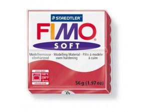 Fimo masa FIMO Soft za termalno obdelavo - 56 g - Temno rdeča