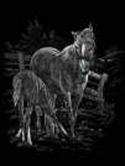 Kreativni set za graviranje [engraving] - Konji