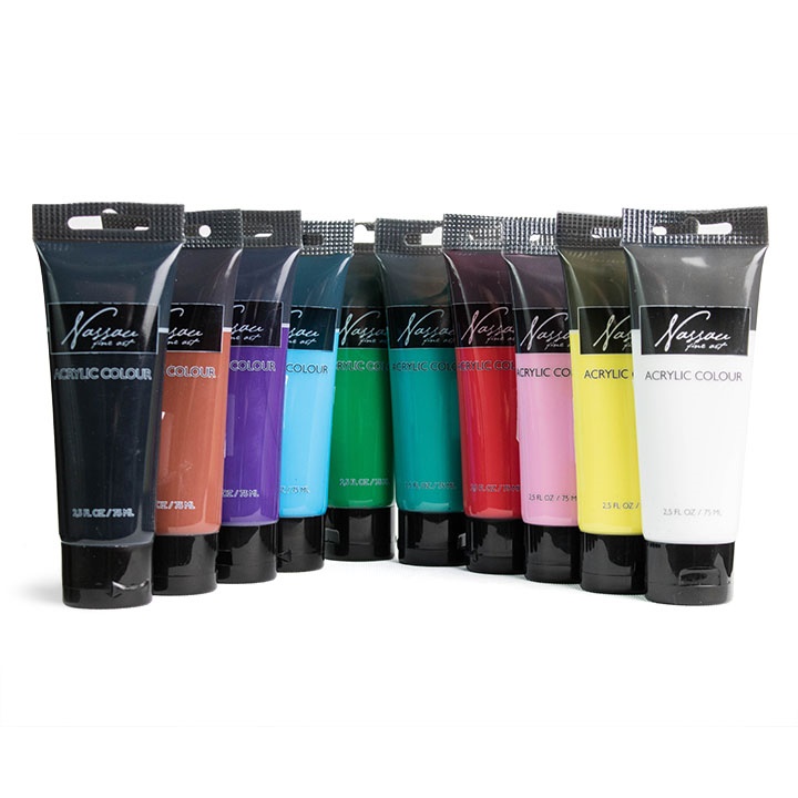 Akrilna barva Nassau Fine Art v tubi 75 ml | različni odtenki
