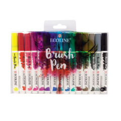 Akvarel markerji Ecoline Brush Pen - 15 delni set