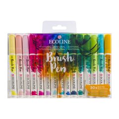 Akvarelna pisala Ecoline Brush Pen Additional | Komplet 30 kosov