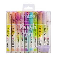 Akvarelna pisala Ecoline Brush Pen Pastel | Komplet 10 kosov