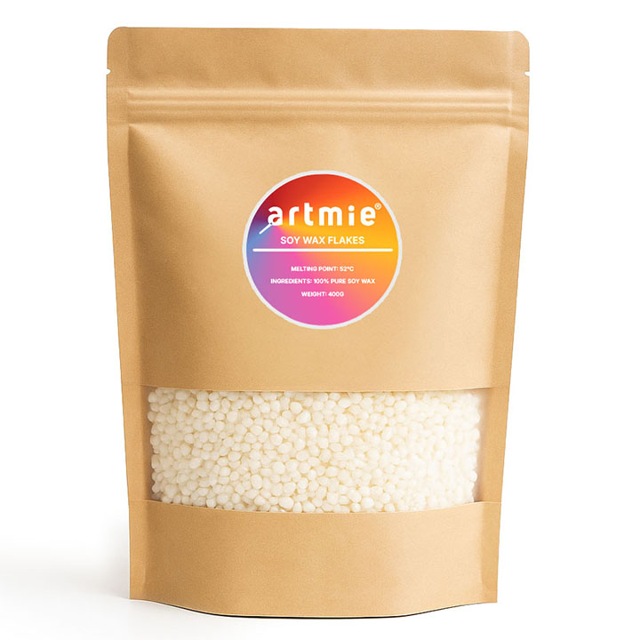 ARTMIE Neodišavljen sojin vosek za sveče 400 g