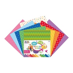 Barvni papir za origami 15 x 15 cm - komplet 50 kosov