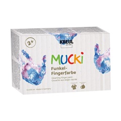 Bleščeče otroške prstne barve MUCKI | komplet 6 x 500 ml