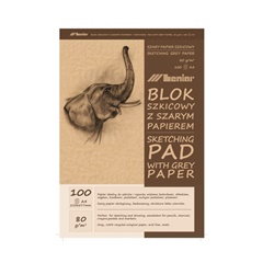 Blok za skiciranje 50 (100) sivo-rjavi listi