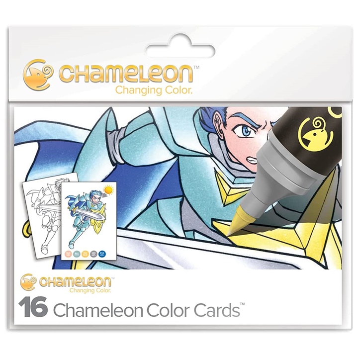 Chameleon kartice za barvanje - Manga / set 16 kos.