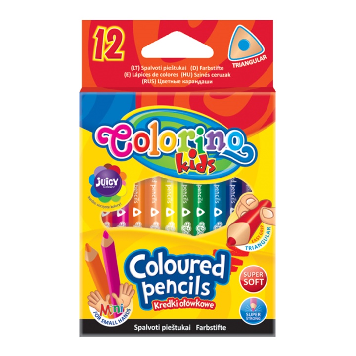 Colorino Trikotni kratki barvni svinčniki