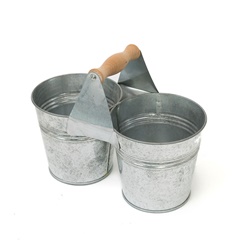 Dvojno kovinsko vedro 22 x 11 cm