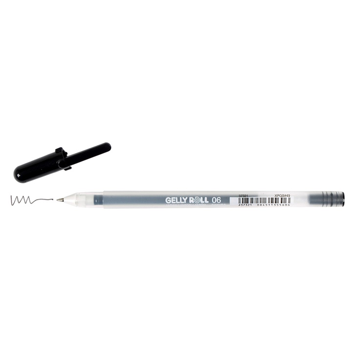 Gel pisalo Sakura Gelly Roll črno 06