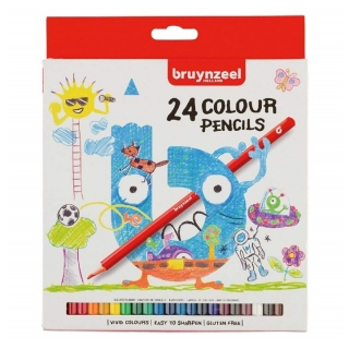 Barvni svinčniki za otroke Bruynzeel Holland / 24 kos.