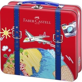 Markerji Faber-Castell s clip sponko v kovčku 40 kosov