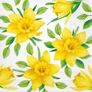 Serviete za decoupage Yellow Daffodils - 1 kos