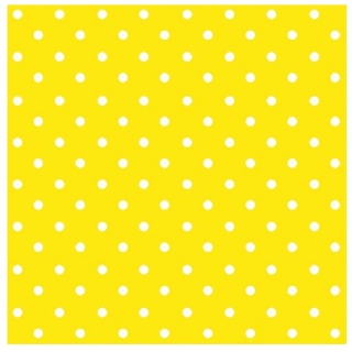 Serviete za decoupage Yellow Dots - 1 kos