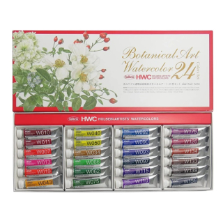 Set akvarelnih barv Botanical - Holbein / 24 x 5 ml