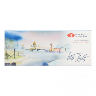 Set akvarelnih barv White Nights v tubah / 12x10 ml