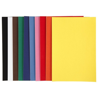 Velur papir A4 - različne barve / komplet 10 kosov