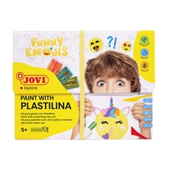 JOVI set Funny Emojis - slikanje s plastelinom