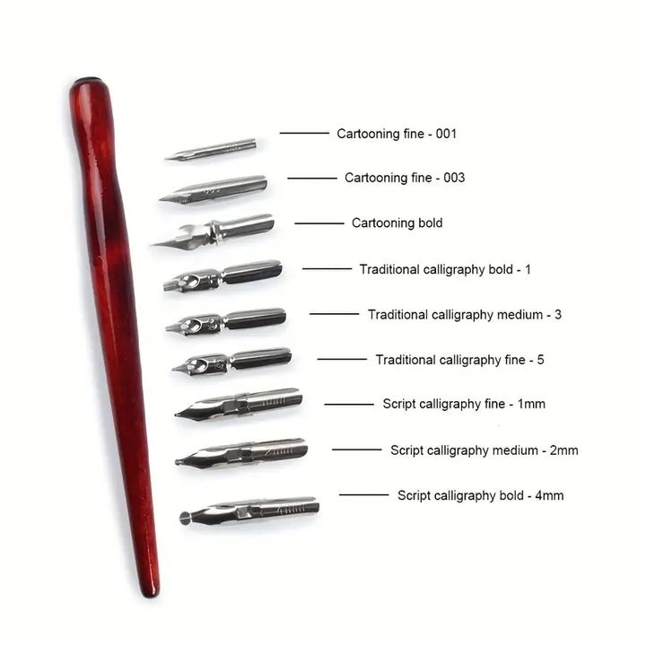 Kaligrafski set 10 kosov