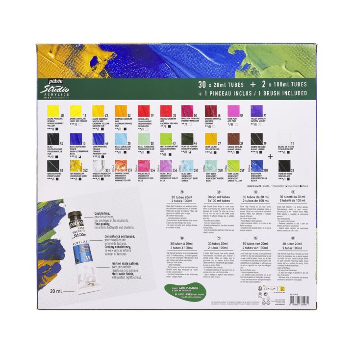 Komplet akrilnih barv Pebeo Studio