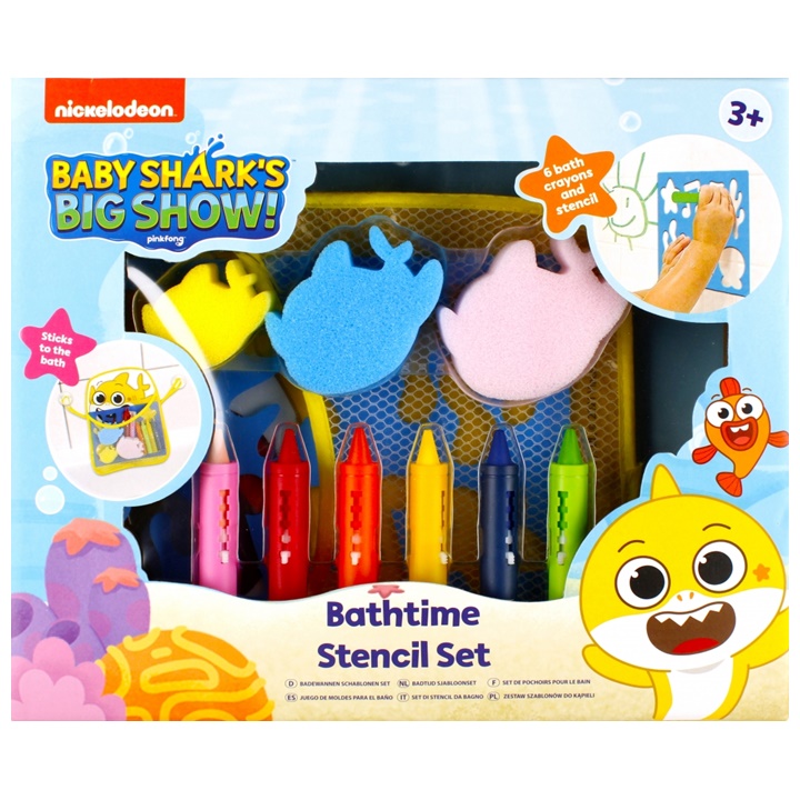 Komplet barvic Baby Sharks za kopel