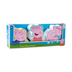 Komplet lesenih sestavljank za otroke PEPPA PIG 3 kosi
