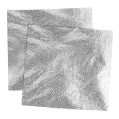 Kovinske folije imitacija aluminija 14x14 cm / 100 listov