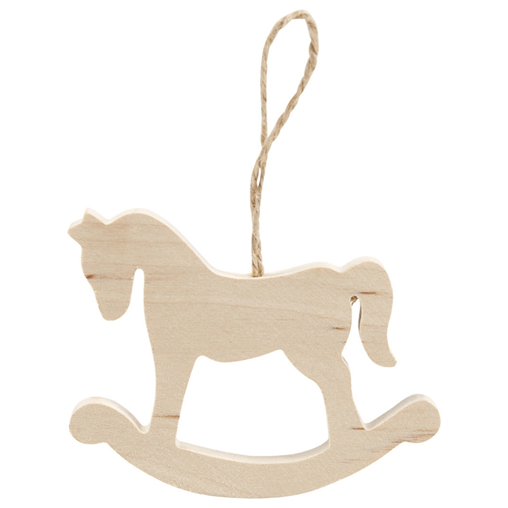 Leseni gugalni konjiček - božični okras