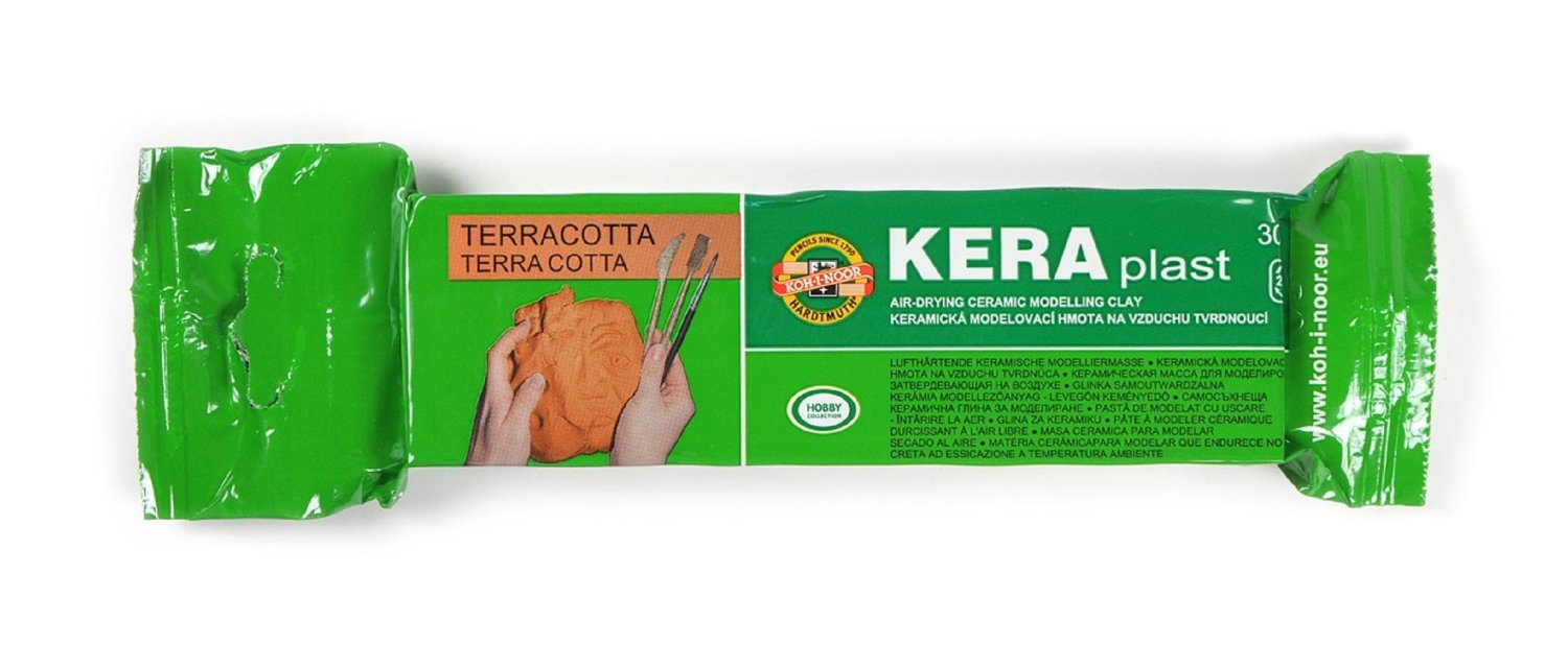 Masa za modeliranje za likovno vzgojo 300g terracota