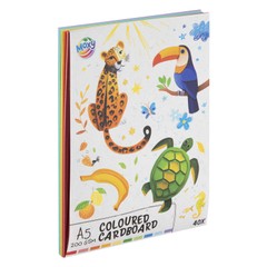 Moxy barvni karton A5, 40 listov, 200 GSM